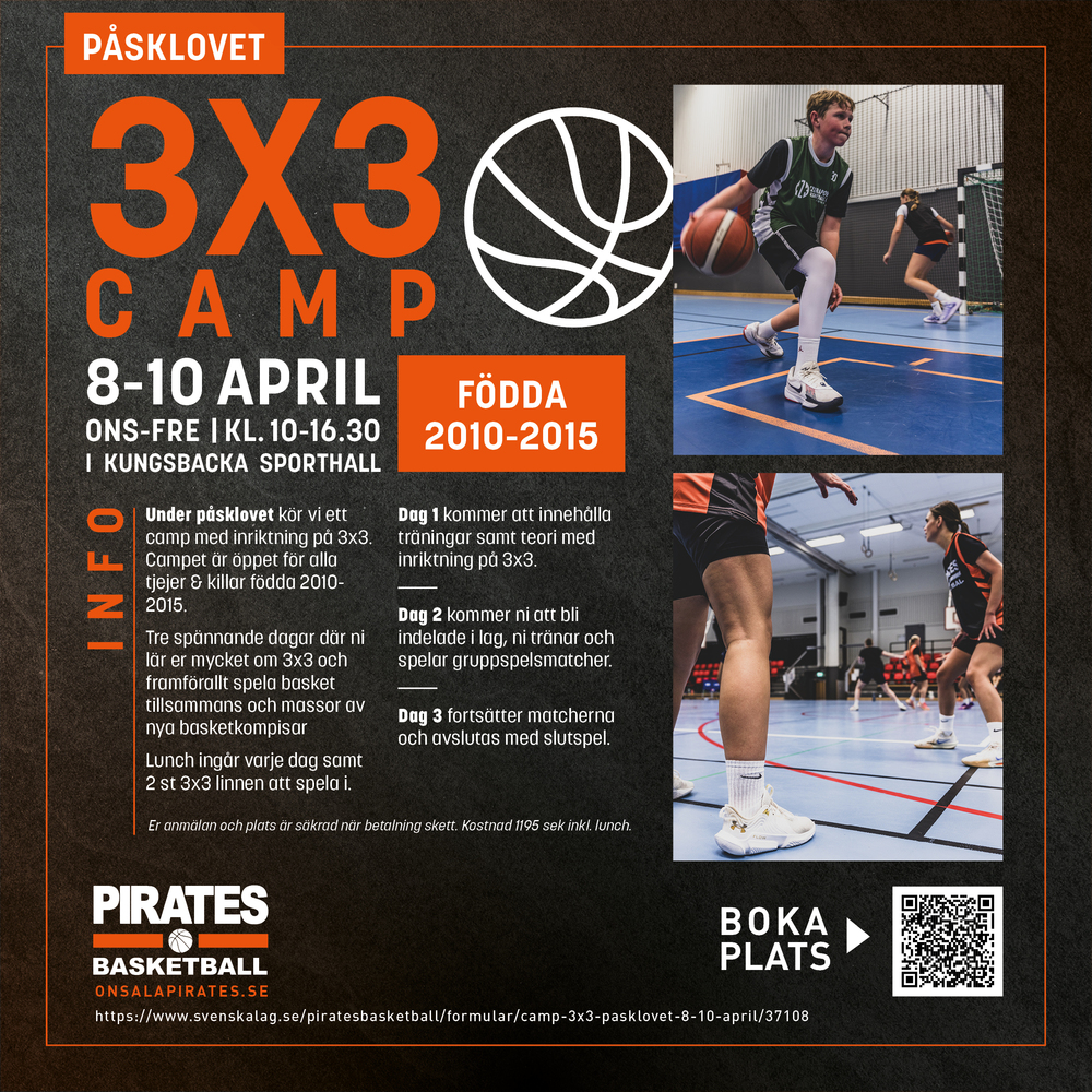 Camp 3x3 Påsklovet 8-10 april